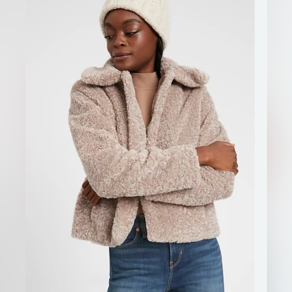 Banana Republic Sherpa Short Coat
